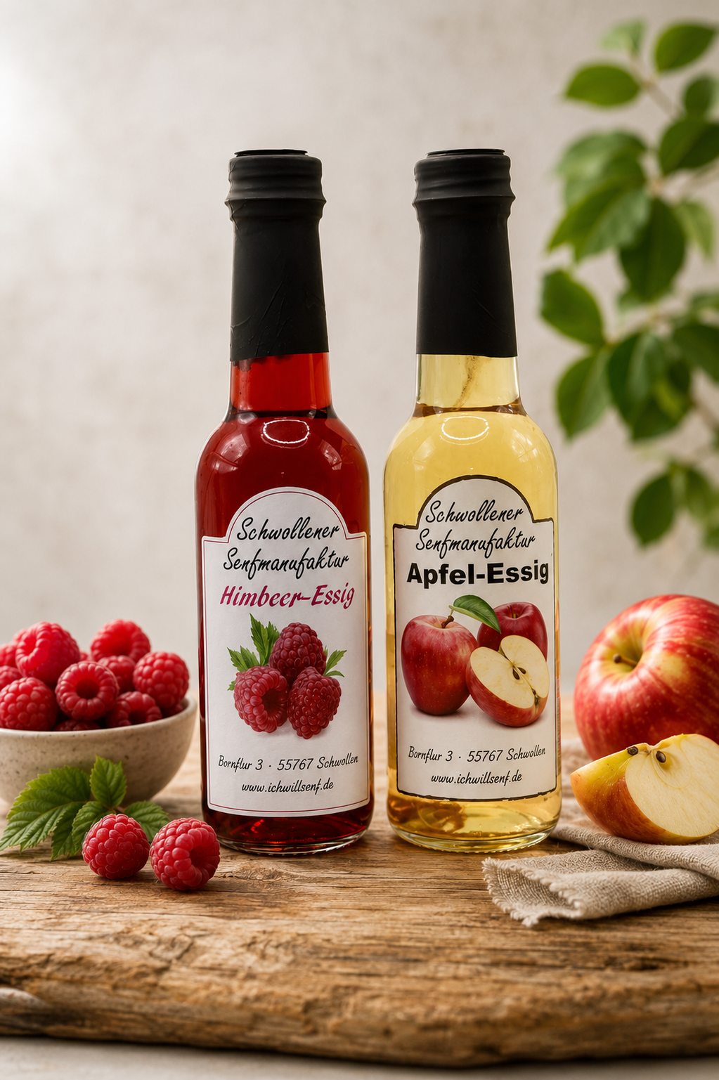 Essig Duo - Apfel & Himbeeressig 500 ML